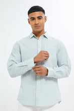 Load image into Gallery viewer, قميص رجالي سادة باللون الأزرق للرجال