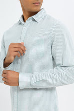 Load image into Gallery viewer, قميص رجالي سادة باللون الأزرق للرجال
