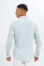 Load image into Gallery viewer, قميص رجالي سادة باللون الأزرق للرجال