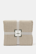 Load image into Gallery viewer, طقم شرشف من قطعتين بدانتيل باللون البيج (حجم مزدوج)