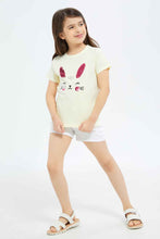 Load image into Gallery viewer, تي شيرت باللون البيج للبنات