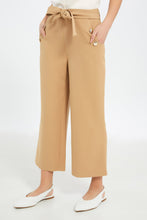 Load image into Gallery viewer, بنطلون واسع باللون البيج للبنات الكبار
