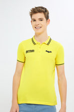 Load image into Gallery viewer, تيشيرت بولو باللون المسطرد للأولاد الكبار