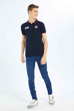 Load image into Gallery viewer, تيشيرت بولو بطبعة كابتن أمريكا باللون الكحلي للأولاد الكبار