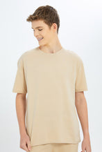 Load image into Gallery viewer, طقم رياضي باللون البيج للأولاد الكبار (قطعيتن)