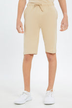 Load image into Gallery viewer, طقم رياضي باللون البيج للأولاد الكبار (قطعيتن)