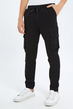 Load image into Gallery viewer, بنطلون كاجوال باللون الأسود للأولاد الكبار