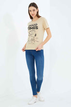 Load image into Gallery viewer, تيشيرت بيج مطبوع للنساء