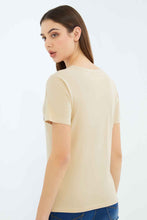 Load image into Gallery viewer, تيشيرت بيج مطبوع للنساء