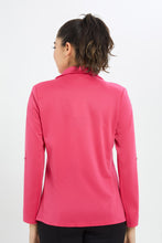 Load image into Gallery viewer, جاكيت رسمي مفتوح باللون الفوشي للنساء