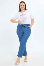 Load image into Gallery viewer, تيشيرت عاجي بطبعة للنساء