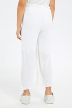 Load image into Gallery viewer, بنطلون مجعد باللون الأبيض للبنات الصغار