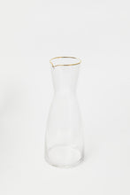 Load image into Gallery viewer, إبريق زجاجي ذو حافة ذهبية (35 أونصة)