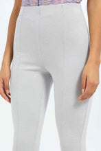 Load image into Gallery viewer, بنطلون بخصر عالي باللون الرمادي للنساء