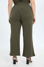 Load image into Gallery viewer, بنطلون زيتي واسع للنساء