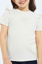 Load image into Gallery viewer, توب بناتي خوخي مع شريط متصل على الصدر