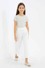 Load image into Gallery viewer, تي شيرت لامعة باللون الفضي للبنات