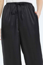 Load image into Gallery viewer, بنطلون باللون الأسود واسع للنساء