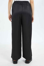 Load image into Gallery viewer, بنطلون باللون الأسود واسع للنساء