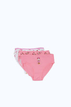 Load image into Gallery viewer, طقم سروال بوكسر بطبعة ميني ماوس باللون الوردي للبنات الصغار (3 قطع)