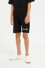 Load image into Gallery viewer, شورت باللون الأسود للأولاد الصغار