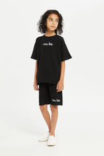 Load image into Gallery viewer, شورت باللون الأسود للأولاد الصغار