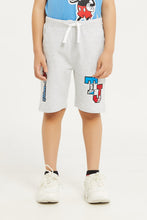 Load image into Gallery viewer, شورت توم اند جيري باللون الرمادي للأولاد الصغار