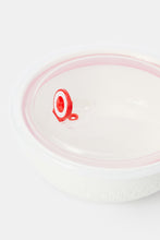 Load image into Gallery viewer, حافظة طعام من البورسلين المنقوش باللون الأبيض