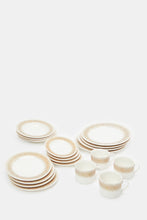 Load image into Gallery viewer, طقم عشاء مطبوع باللون البيج (20 قطعة)