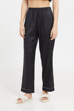 Load image into Gallery viewer, بنطلون بيجامة باللون الأسود للنساء