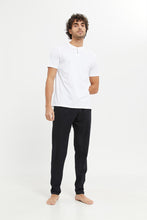 Load image into Gallery viewer, بنطلون بيجامة باللون الأسود للرجال