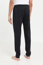Load image into Gallery viewer, بنطلون بيجامة باللون الأسود للرجال