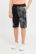 Load image into Gallery viewer, طقم كاجوال باللون البرتقالي والأسود للأولاد الكبار (قطعتين)