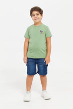 Load image into Gallery viewer, شورت دنيم كحلي للأولاد