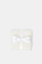 Load image into Gallery viewer, طقم مناشف وجه قطنية بارزة الملمس باللون البيج (4 قطع)