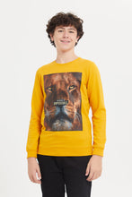 Load image into Gallery viewer, سويتشيرت مطبوع باللون المسطرد للأولاد الكبار