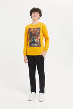 Load image into Gallery viewer, سويتشيرت مطبوع باللون المسطرد للأولاد الكبار