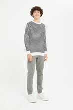 Load image into Gallery viewer, بلوفر بشريط كحلي