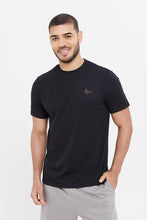 Load image into Gallery viewer, طقم بيجامة باللوني الأسود و الرمادي للرجال (قطعتين)