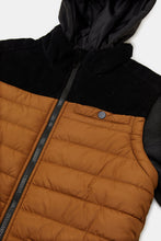 Load image into Gallery viewer, جاكيت كاجوال مبطن باللون الأسود و البني للأولاد الكبار