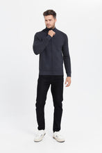 Load image into Gallery viewer, جاكيت بسحاب أمامي باللون الرمادي الداكن للرجال