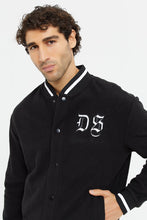 Load image into Gallery viewer, جاكيت مزين باللون الأسود للرجال