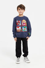 Load image into Gallery viewer, سويتشيرت بطبعة ماريو باللون الكحلي للأولاد الصغار