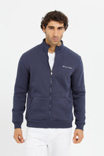 Load image into Gallery viewer, سويتشيرت بسحاب باللون الأزرق للرجال