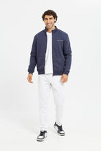 Load image into Gallery viewer, سويتشيرت بسحاب باللون الأزرق للرجال