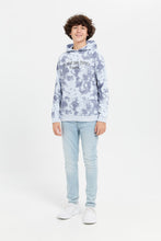 Load image into Gallery viewer, سويتشيرت مطبوع باللون الازرق للأولاد الكبار