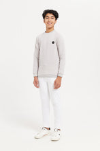 Load image into Gallery viewer, سويتشيرت بملمس بارز باللون الرمادي للأولاد الكبار