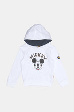 Load image into Gallery viewer, سويتشيرت بطبعة ميكي ماوس باللون الأبيض للأولاد الرضّع