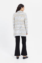 Load image into Gallery viewer, كارديجان محبوك باللون الرمادي للنساء