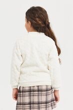 Load image into Gallery viewer, سويتشيرت بيج بسحاب أمامي للبنات الصغار